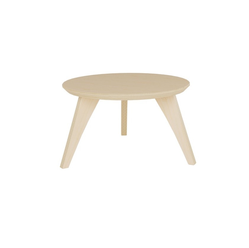 TABLE BASSE EN BOIS 3 PIEDS – EDIE