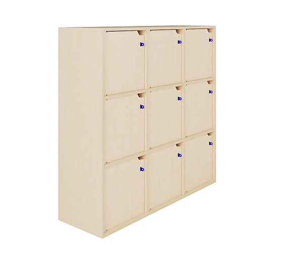 CASIER DE RANGEMENT EN BOIS – LOCKER