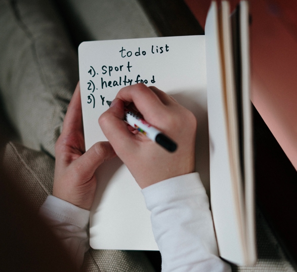 une to-do liste sur un carnet