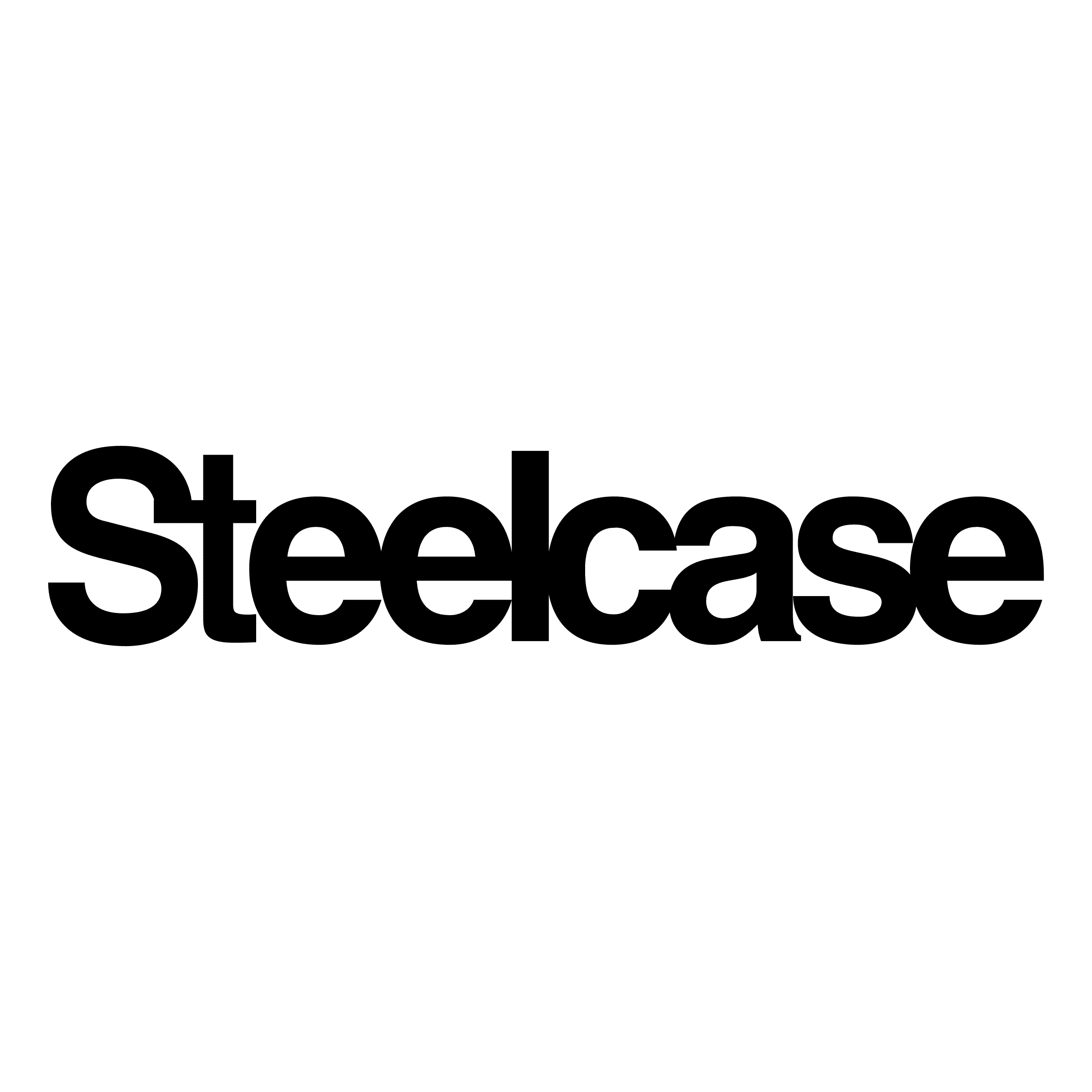logo noir de Steelcase